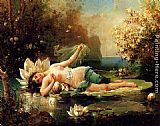 Idyll Paintings - A Water Idyll by Hans Zatzka